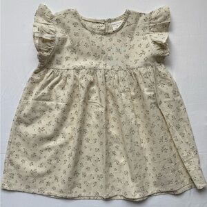 Bebe Mine Dainty Floral Cream Kids Dress made in Korea